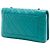 Chanel Blue Small Quilted Crumpled Calfskin Bi Vintage Full Flap Turchese - vista 2