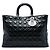 Dior Black Extra Large Patent Cannage Lady Dior Nero