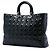 Dior Black Extra Large Patent Cannage Lady Dior Nero - vista 2
