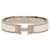 Bracelet Clic H Hermès en émail blanc étroit PM  - vue 1
