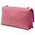 Chanel Pink Quilted Crinkled Patent Pagoda Accordion Flap Rosa - vista 2