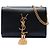 Borsa a tracolla Kate con nappa in pelle di vitello liscia nera con monogramma Saint Laurent, piccola Nero - vue 2