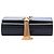 Borsa a tracolla Kate con nappa in pelle di vitello liscia nera con monogramma Saint Laurent, piccola Nero - vue 4