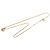 Collana con pendente Dior Gold placcato oro con logo CD a forma di goccia d'acqua D'oro