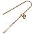 Collana con pendente Dior Gold placcato oro con logo CD a forma di goccia d'acqua D'oro - vista 5