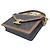Céline Borsa a Spalla Celine Chain Wallet Margot Triomphe Canvas Marrone - vista 4