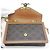 Céline Borsa a Spalla Celine Chain Wallet Margot Triomphe Canvas Marrone - vista 8