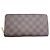 Louis Vuitton Damier Ebene Long Wallet Braun