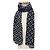 Stola Louis Vuitton M76560 Etol Damier Gradient in Lana e Seta Marrone Nero - vista 3