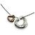 Collana Elsa Peretti Double Open Heart Extra Mini di Tiffany & Co. Argento D'oro
