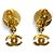 CHANEL Orecchini Vintage 96A Gripoix Coco Mark Swing D'oro Verde - vista 3
