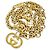 Gucci Vintage Interlocking G Gürtel mit Kette Golden