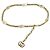 Gucci Vintage Interlocking G Gürtel mit Kette Golden - Ansicht 3