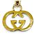 Gucci Vintage Interlocking G Gürtel mit Kette Golden - Ansicht 7