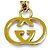 Gucci Vintage Interlocking G Gürtel mit Kette Golden - Ansicht 8