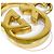 Gucci Vintage Interlocking G Gürtel mit Kette Golden - Ansicht 9