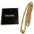 Collana a catena intrecciata Chanel Vintage Metal Coco Mark D'oro - vista 2