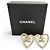 Orecchini CHANEL Coco Mark Heart Crystal Rhinestone D'oro - vista 2