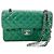 Borsa a Spalla Chanel Matelassé Double Flap, Verde - vista 14