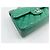 Borsa a Spalla Chanel Matelassé Double Flap, Verde - vista 8