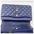 Borsa a tracolla Chanel Matelassé Navy Double Flap Blu navy - vista 12