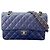 Borsa a tracolla Chanel Matelassé Navy Double Flap Blu navy - vista 15