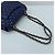 Borsa a tracolla Chanel Matelassé Navy Double Flap Blu navy - vista 9