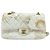 Borsa a Spalla Chanel Matelassé 25 Double Flap Bianco - vista 3