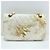 Borsa a Spalla Chanel Matelassé 25 Double Flap Bianco - vista 4