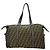 Borsa a tracolla Fendi in tela marrone - vista 3