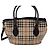 Borsa Tote 2-Way Burberry Nova Check Marrone - vista 3
