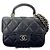 Borsa a tracolla Chanel Matelassé in pelle nera Nero - vista 11