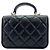 Borsa a tracolla Chanel Matelassé in pelle nera Nero - vista 2