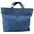 Borsa Tote Chanel in denim blu - vista 2