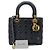 Borsa in pelle nera Christian Dior Nero