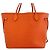 Borsa Tote Louis Vuitton Neverfull MM Arancione - vista 2