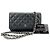 Borsa a Spalla Chanel Matelassé Nero - vista 13