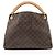 Borsa a Spalla Louis Vuitton Monogram Canvas Artsy MM Marrone - vista 3