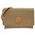 Céline Borsa a tracolla CELINE in tela rivestita Marrone Beige
