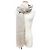 Sciarpa Gucci Stall GG Jacquard in lana e seta Mini Fringe Marrone Beige - vista 5