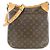 Louis Vuitton Odeon Monogram Schultertasche Braun