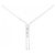 Collana TASAKI in Au750 con Diamanti Argento Metallico