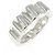 Chanel Profil De Camelia Ring 18K Weißgold Größe 10 Silber Metallisch