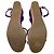 Sandales à compensées Prada avec accent de bride ondulée en daim violet - vue 10