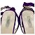 Sandales à compensées Prada avec accent de bride ondulée en daim violet - vue 7