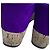 Sandales à compensées Prada avec accent de bride ondulée en daim violet - vue 8