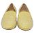 Bailarinas Miu Miu en charol amarillo con adornos de cristal - vista 2