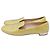 Bailarinas Miu Miu en charol amarillo con adornos de cristal - vista 4