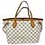 Borsa Tote Louis Vuitton Neverfull PM Damier Azur Bianco - vista 2
