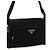 Prada Borsa a tracolla media in nylon e pelle Saffiano Vooo - vista 4